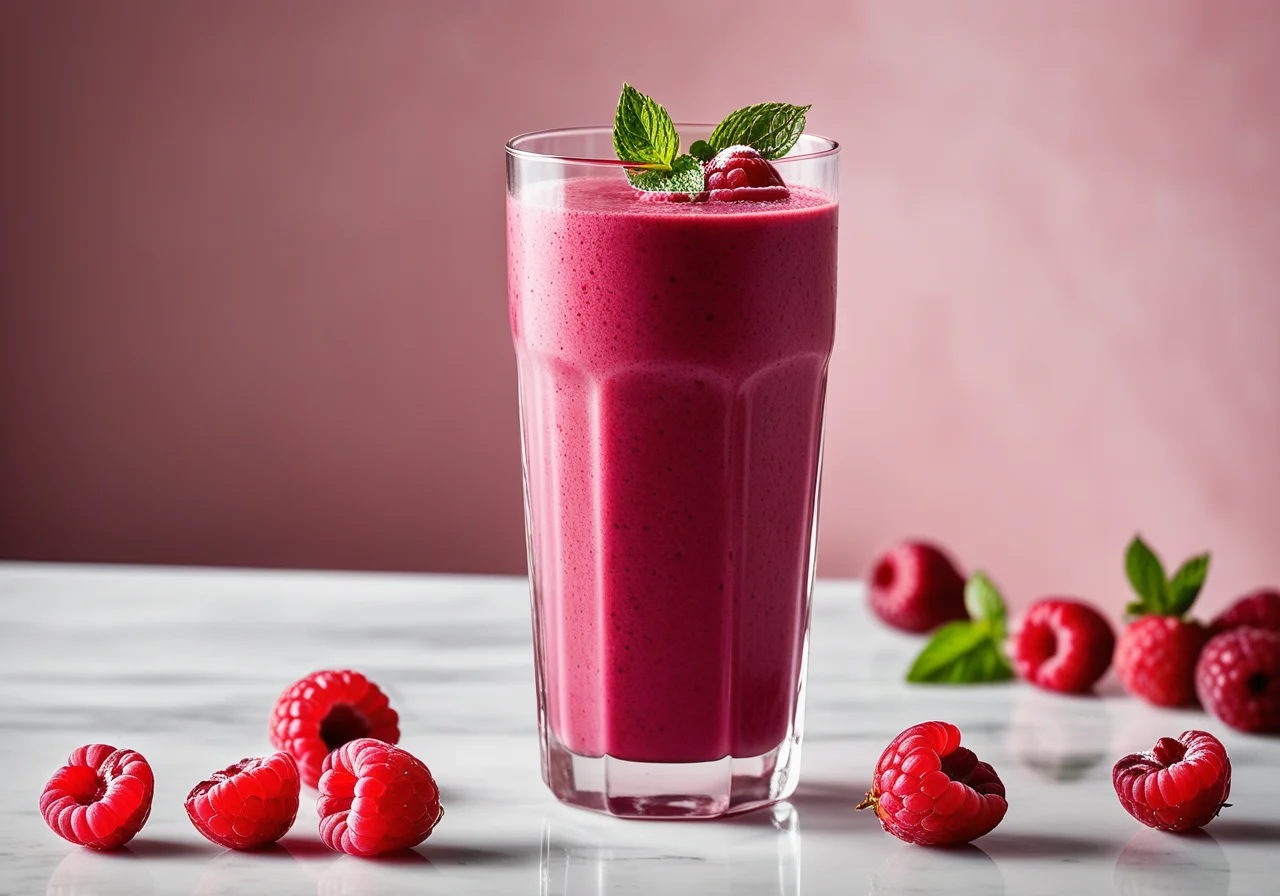 Himbeer-Granatapfel-Smoothies