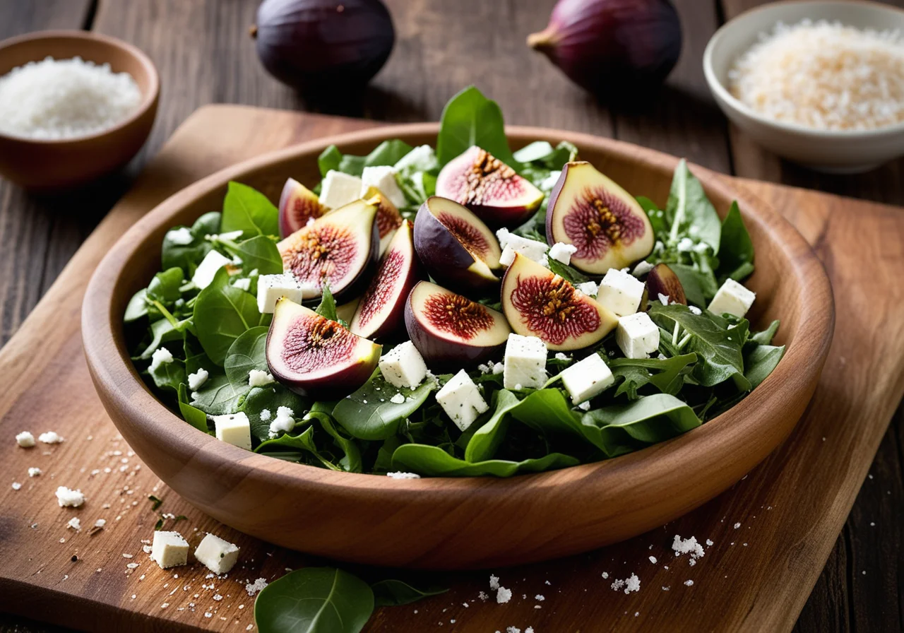 Salad with Cheese and Figs