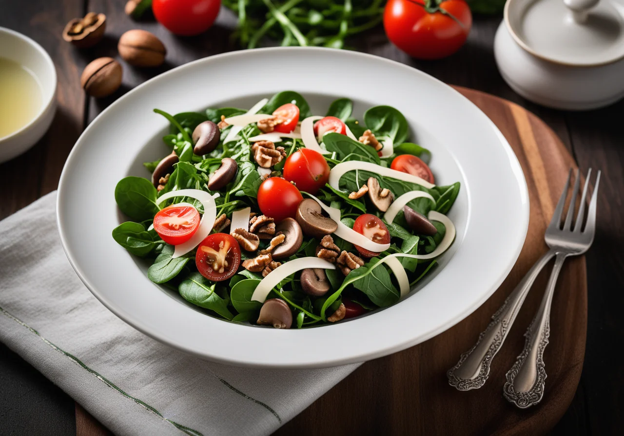 Arugula Mushroom Salad