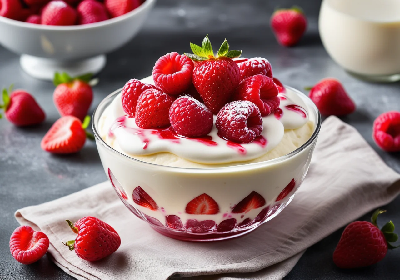 Quark Cream with Berries