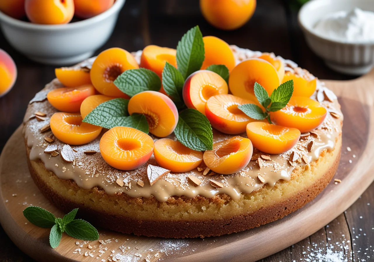 Poppyseed Cake with Apricots