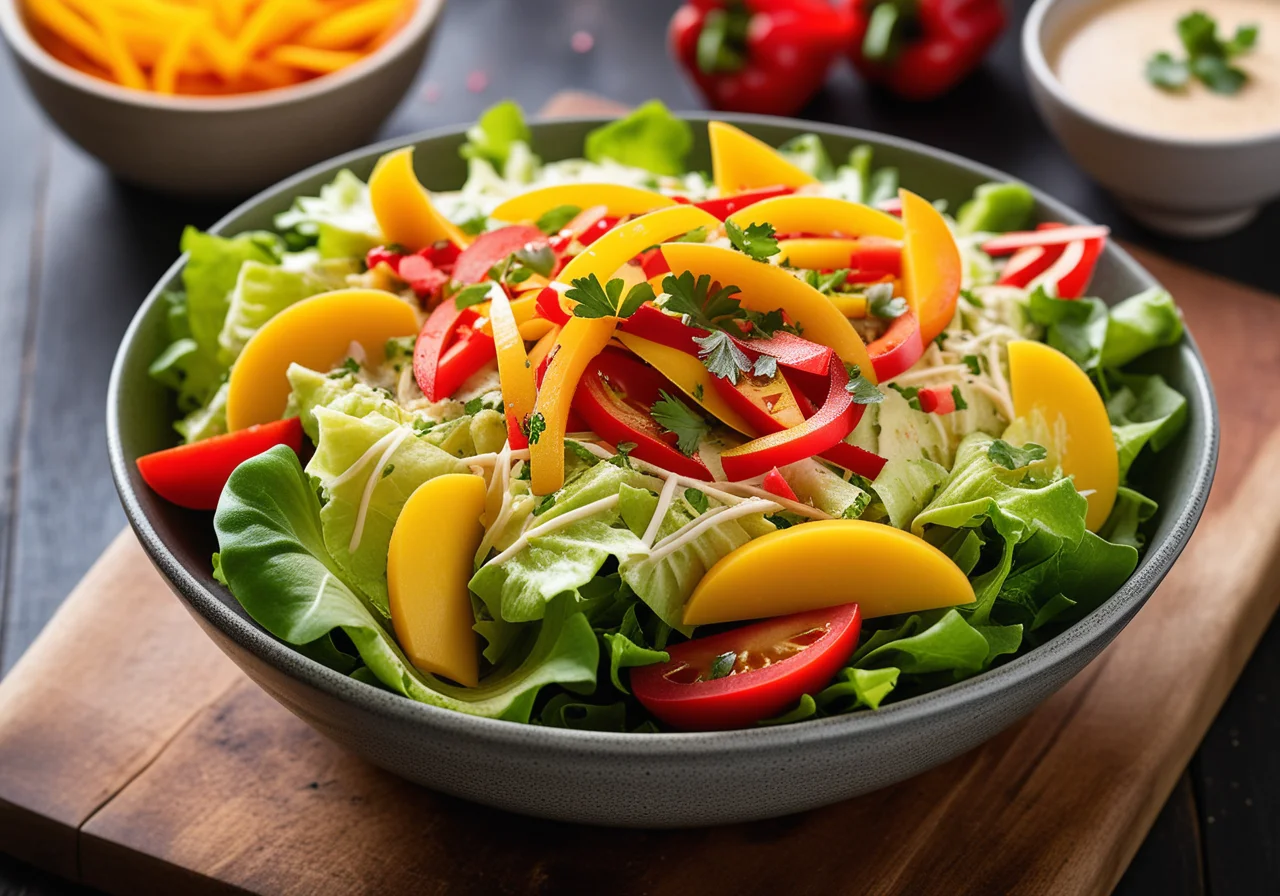 Vegetable Salad with Exotic Fruits