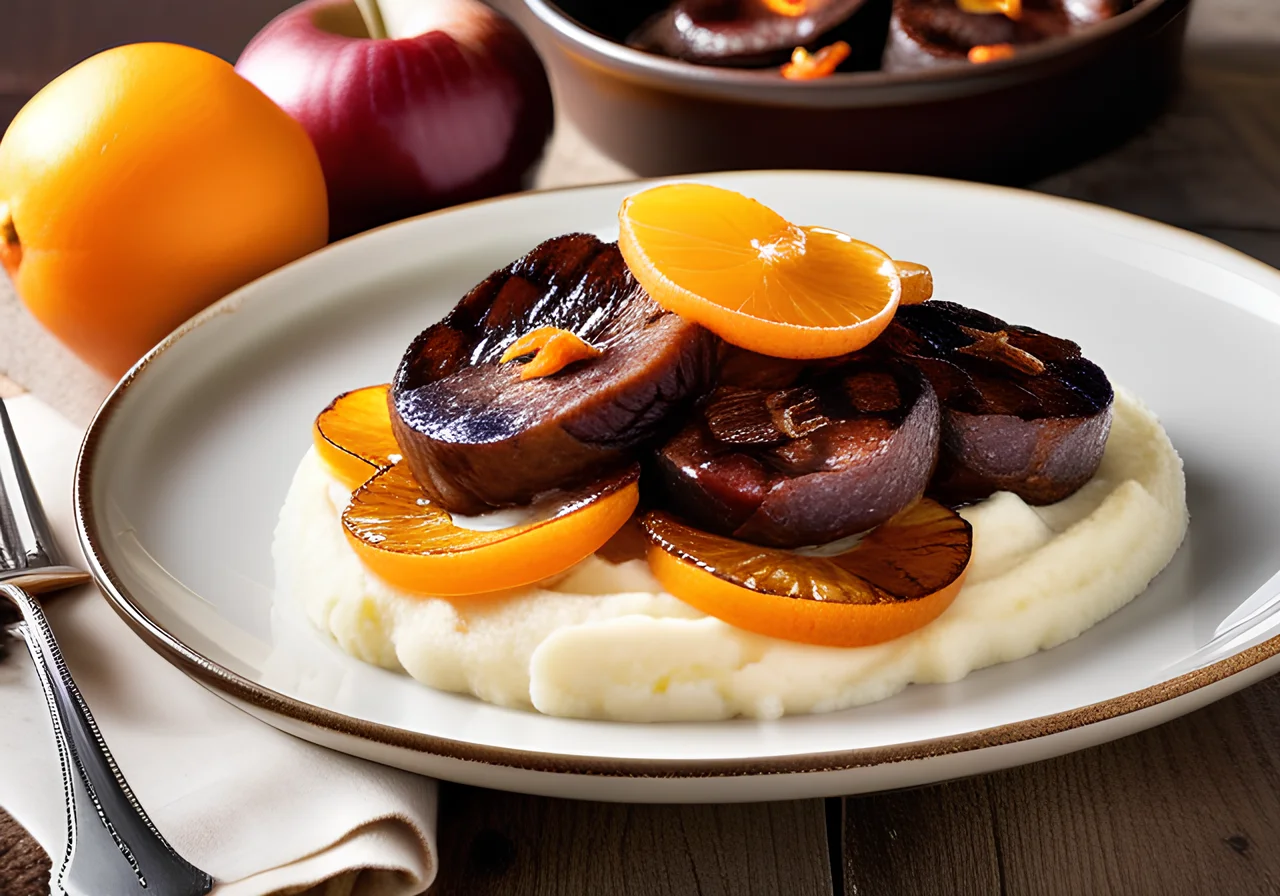 Heaven and Earth (Blood Sausage with Mashed Potatoes and Apples)