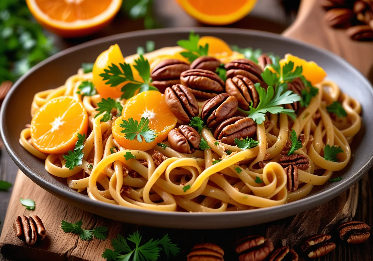 Pecan Orange Pasta