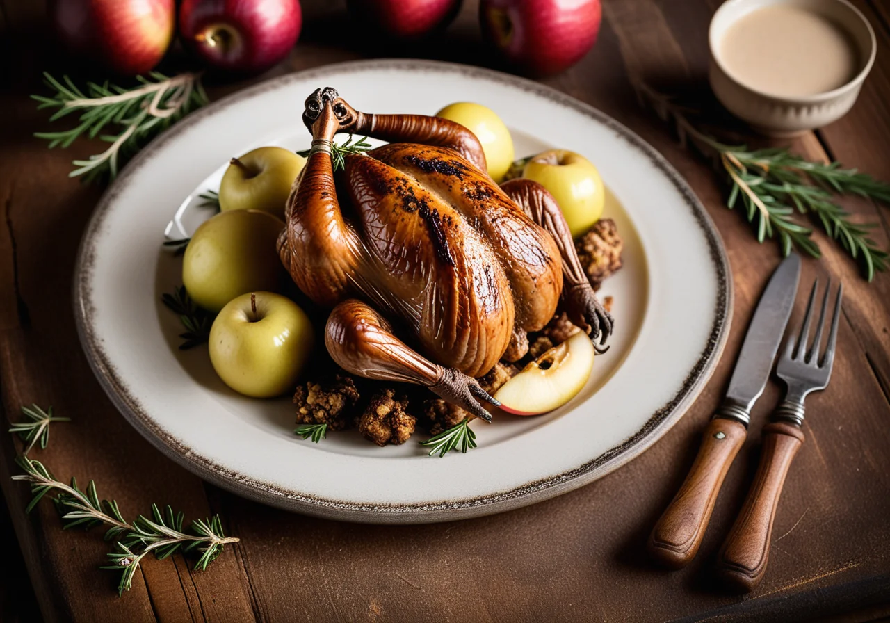 Baked Quail with Stuffing