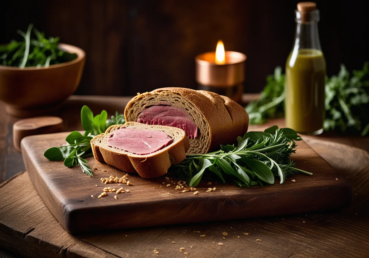 Kassler with Bread Crust Baked