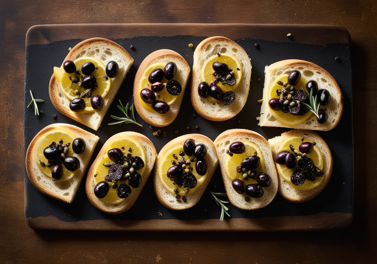 Röstbrot mit Olivenpaste