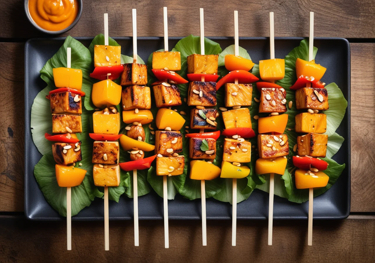 Tofu Vegetable Skewers