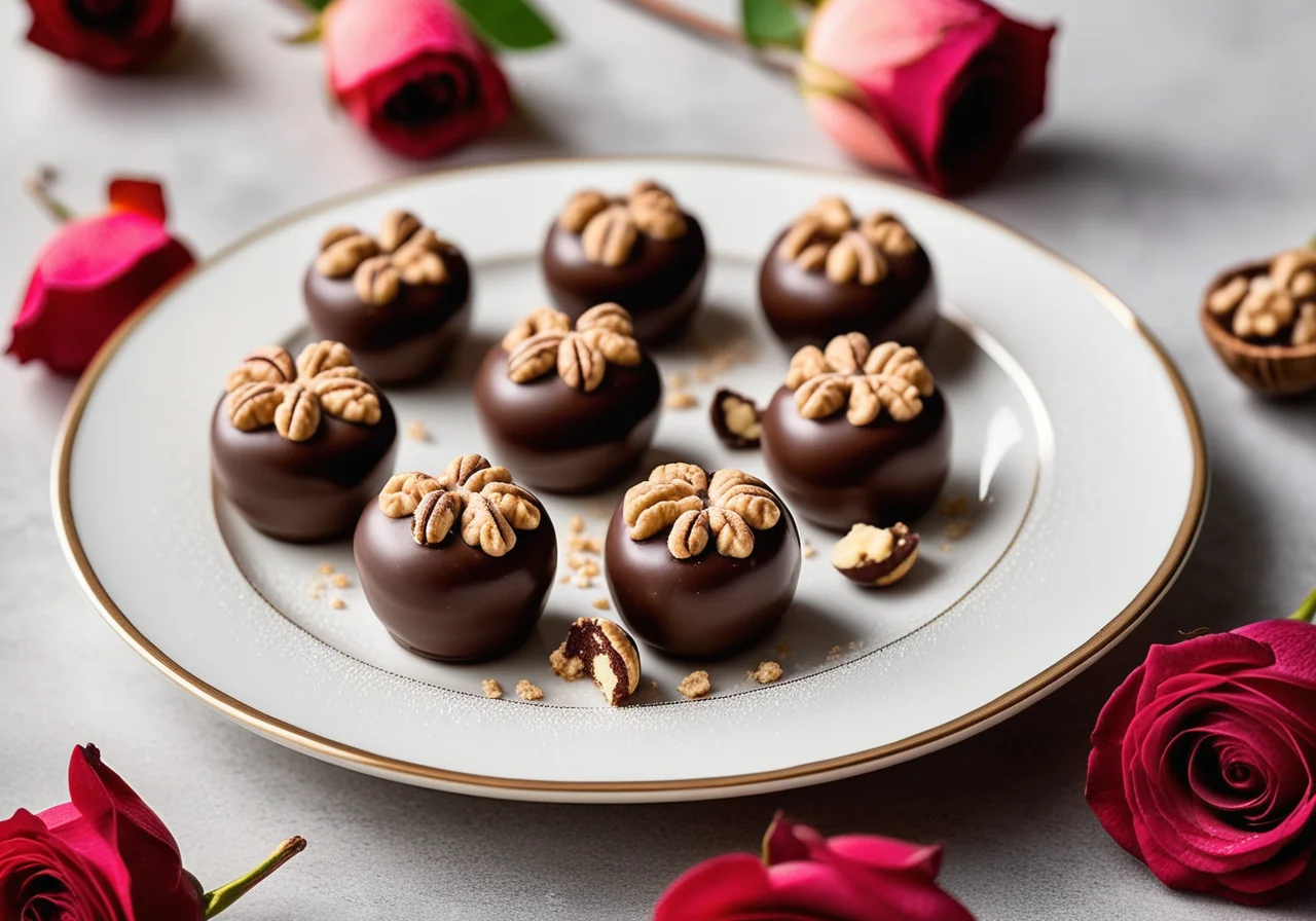 Walnut Confection with Marzipan