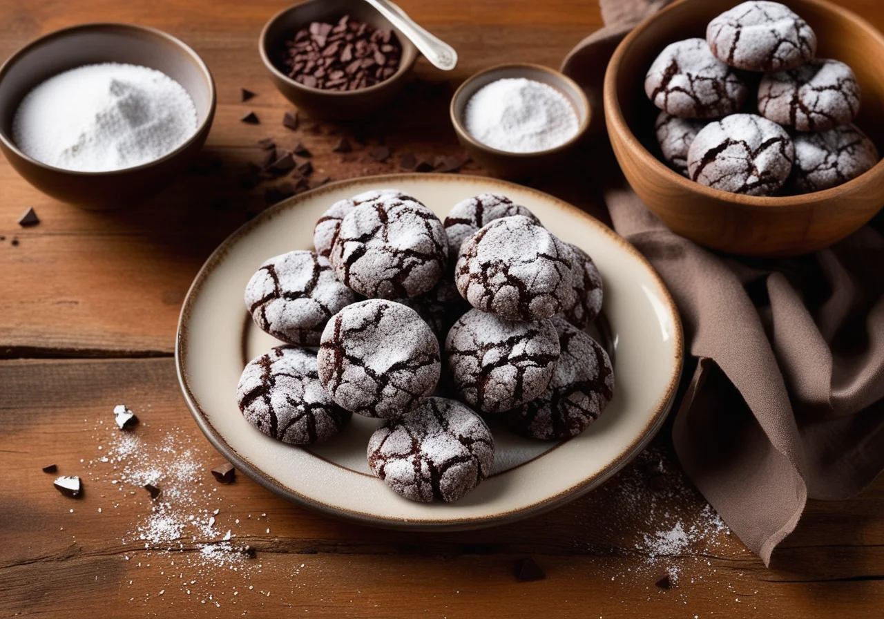 Chocolate Crinkle Cookies