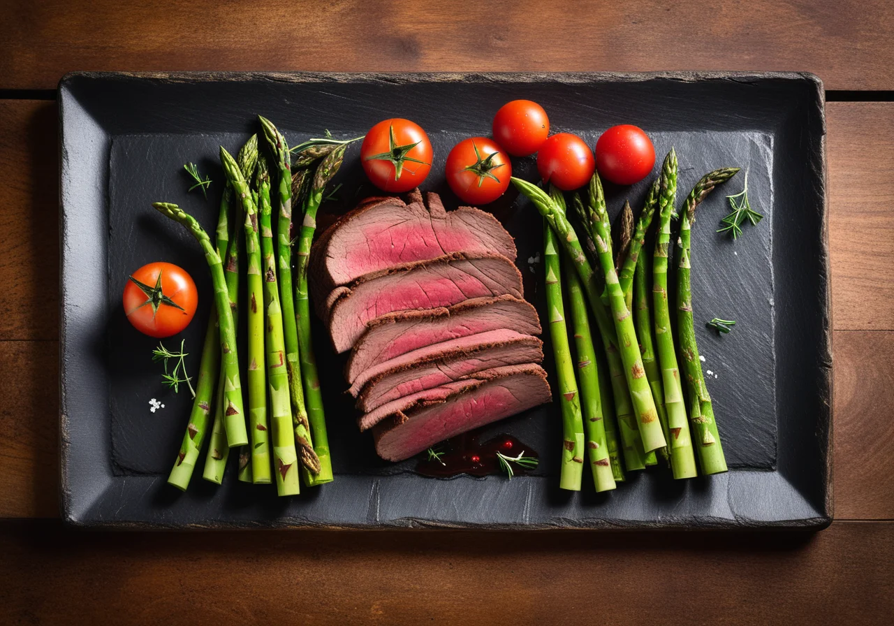 Roastbeef with Asparagus