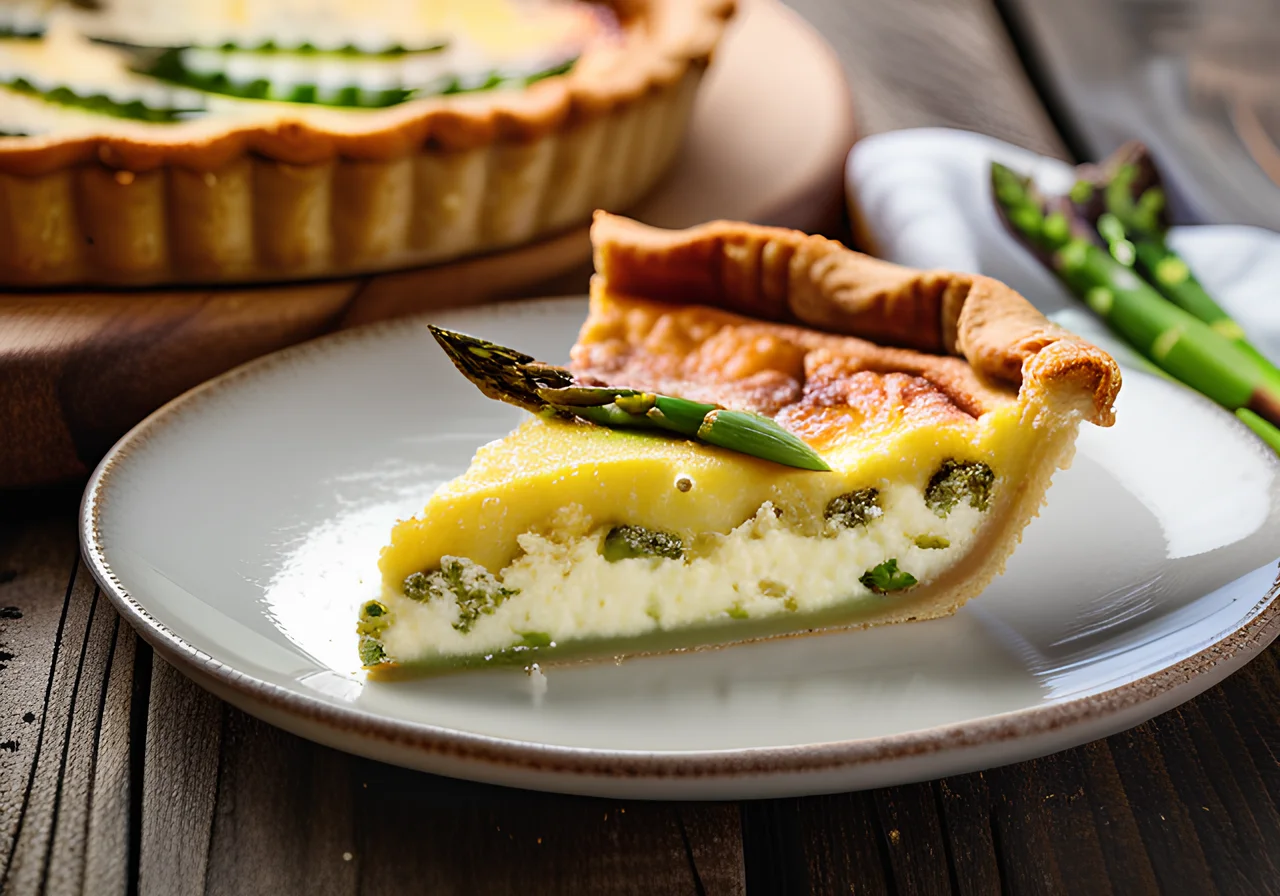 Asparagus Quiche with Ricotta