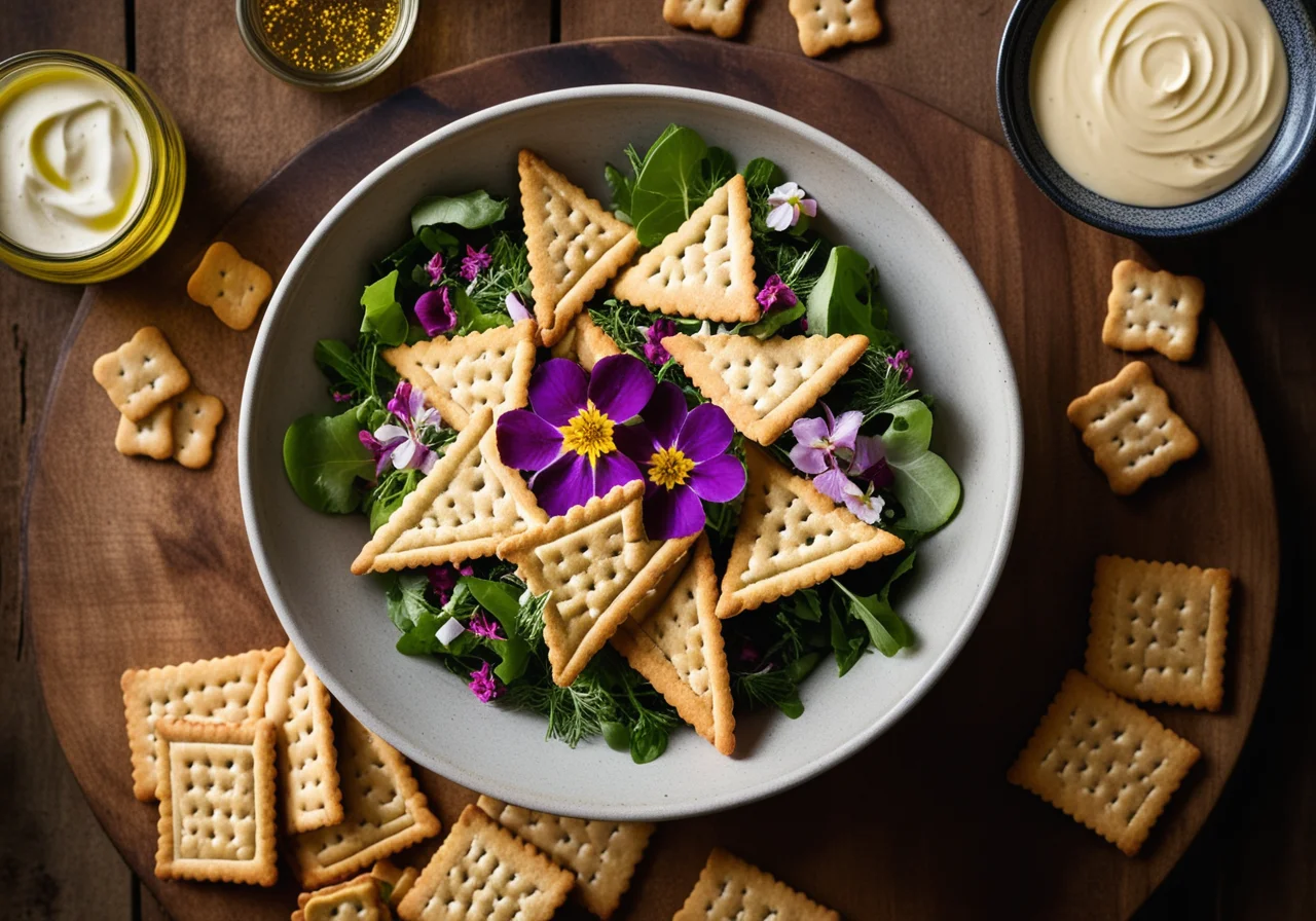 Eastern Salad with Goose Crackers