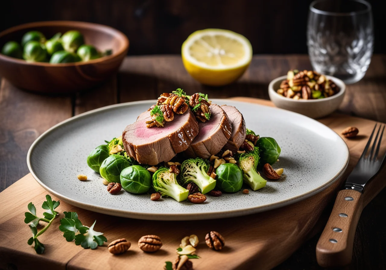 Pork Fillet with Brussels Sprouts