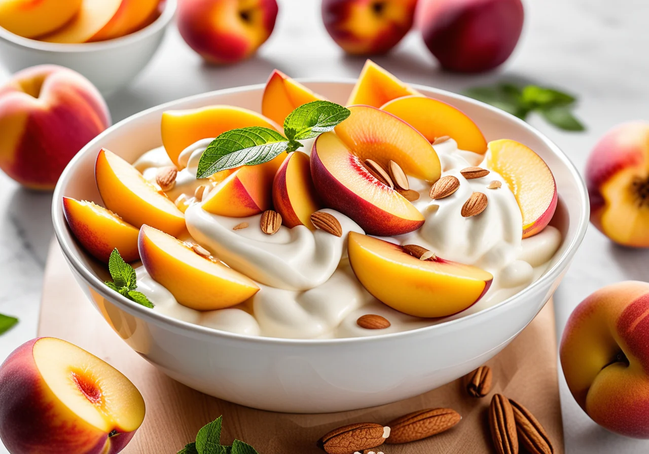 Dessert with Greek Yogurt and Fruits