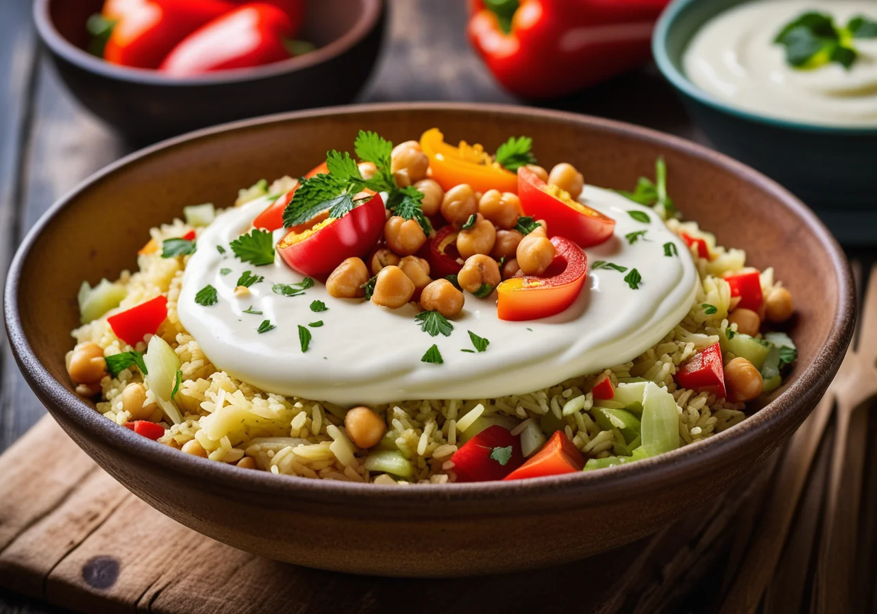 Rice with Cabbage and Chickpeas