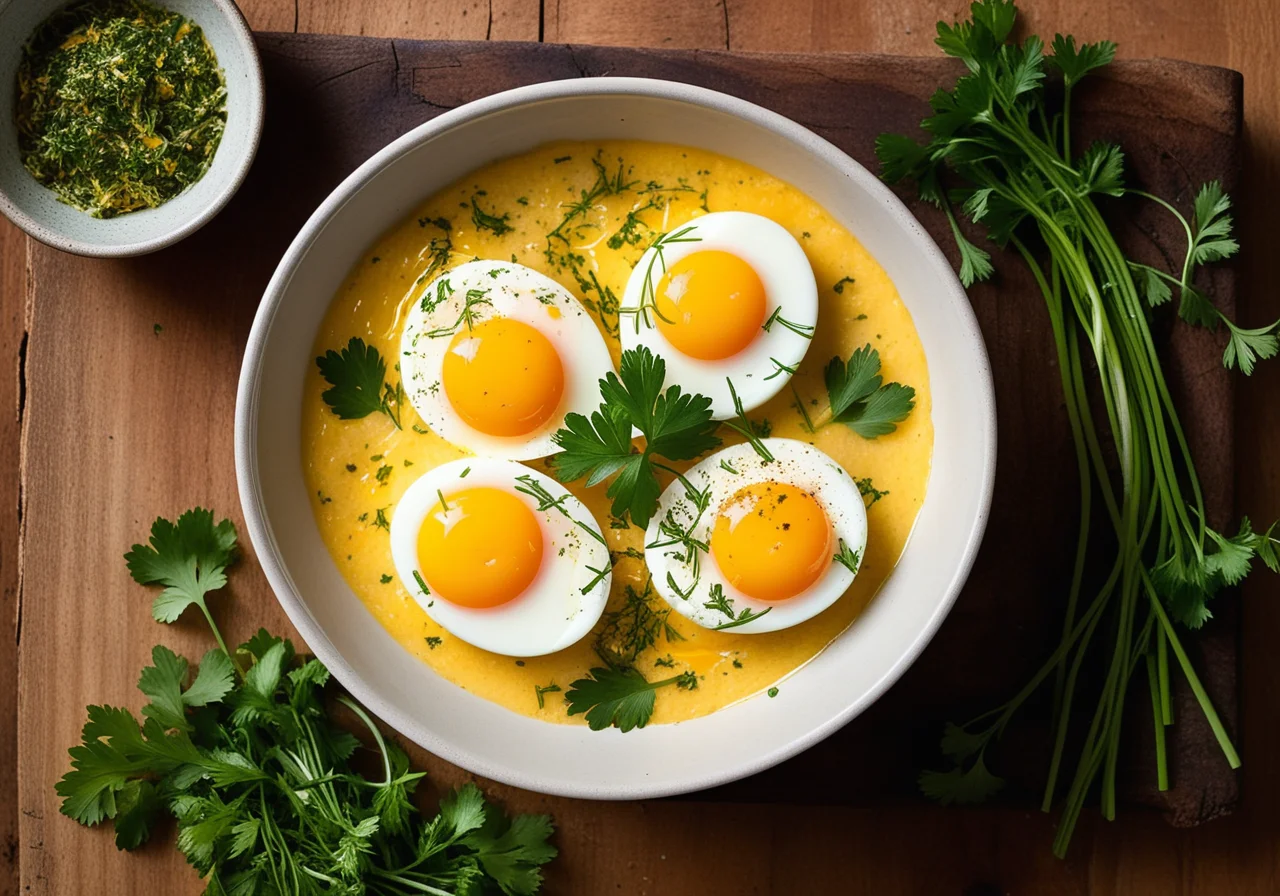 Baked Herb Eggs