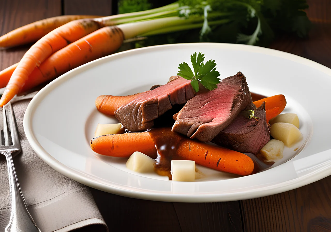 Beef Shank Slices with Vegetables