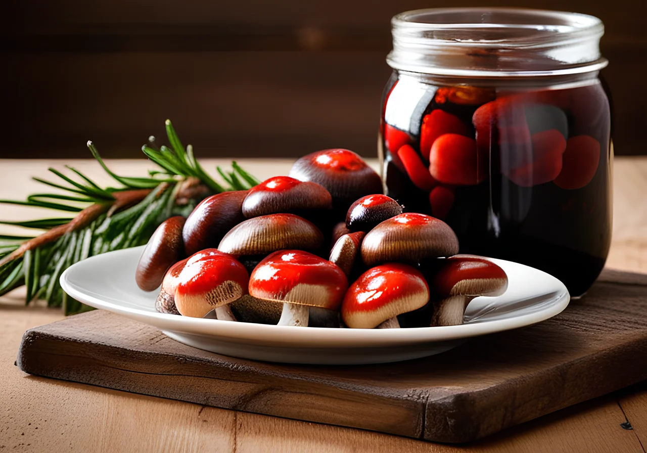 Pickled Mushrooms with Balsamic