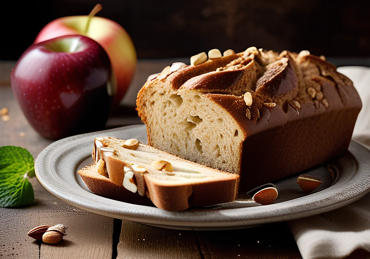 Apple Bread with Hazelnuts