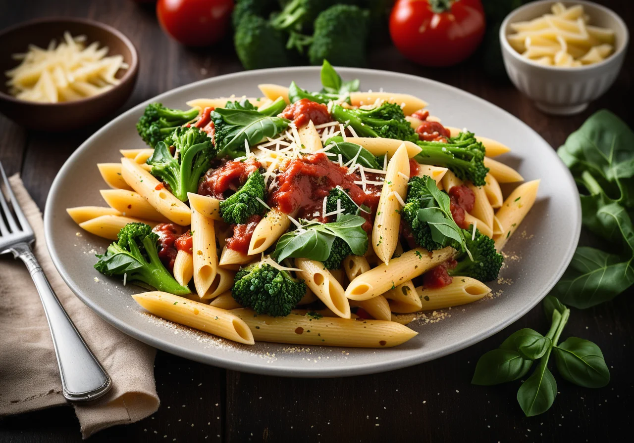 Penne with Vegetable Sauce
