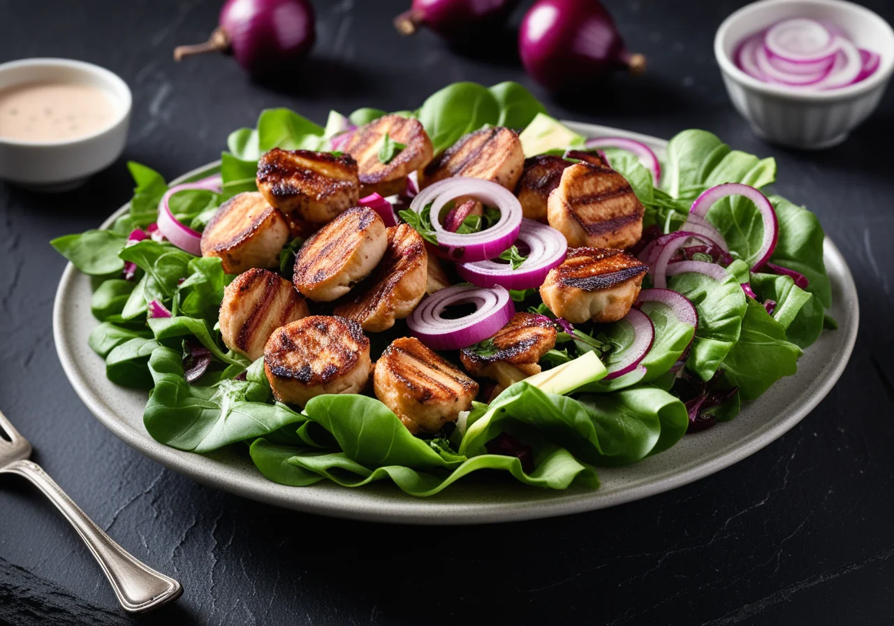 Chicken and Red Onion Salad