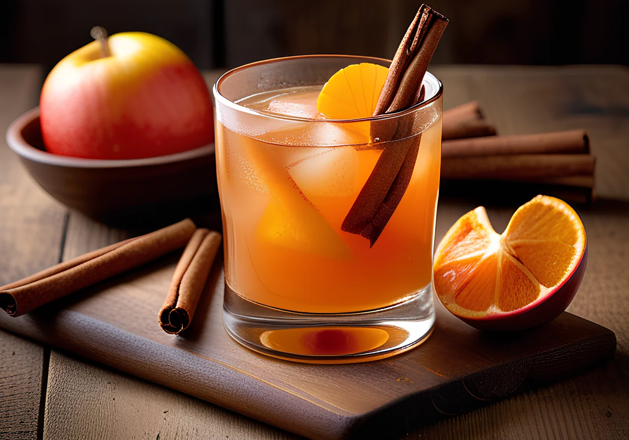 Spicy Apple-Satsuma Punch with Cloves, Cinnamon and Orange Peel