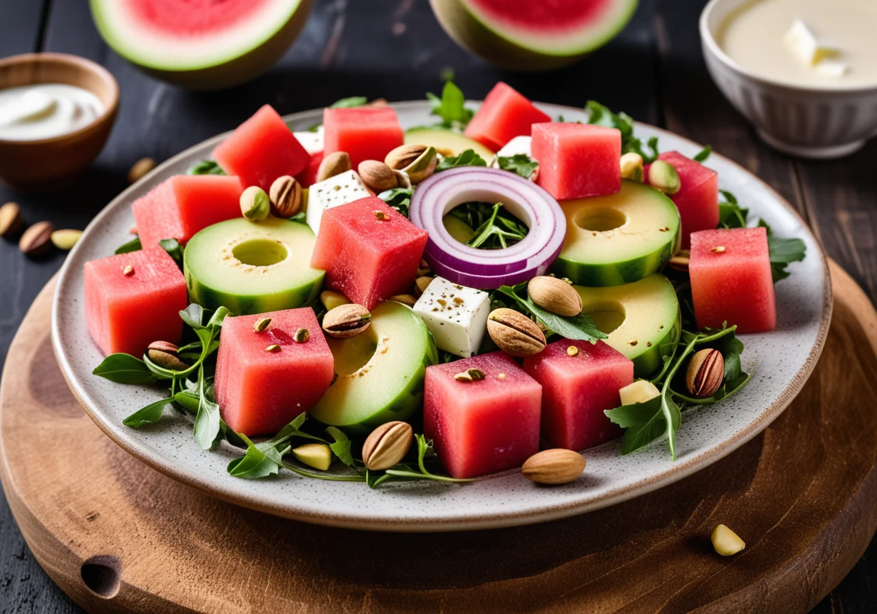 Melon Salad with Mozzarella