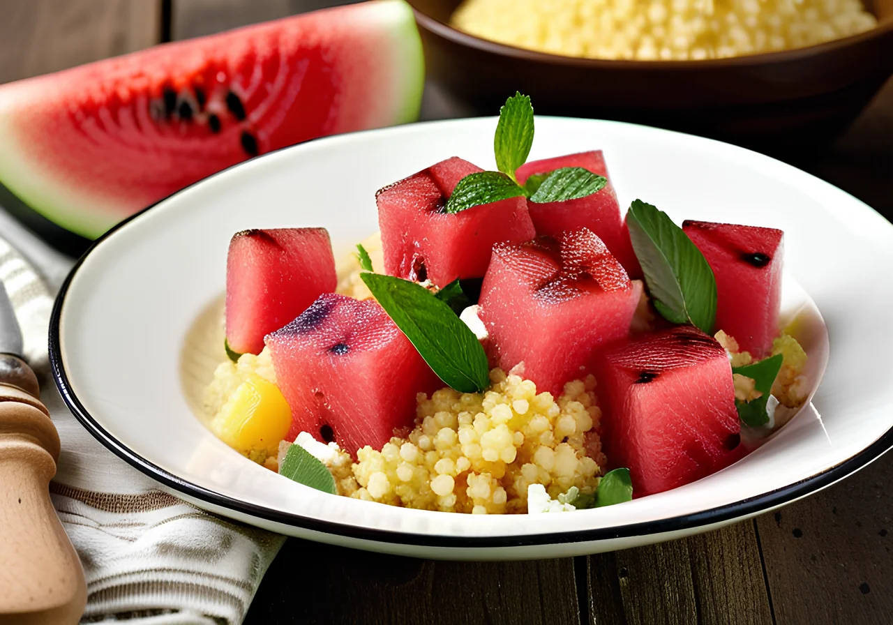 Couscous Salad with Watermelon