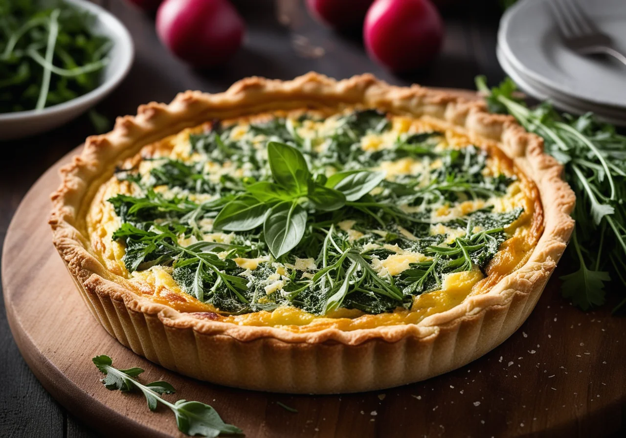 Arugula Quiche