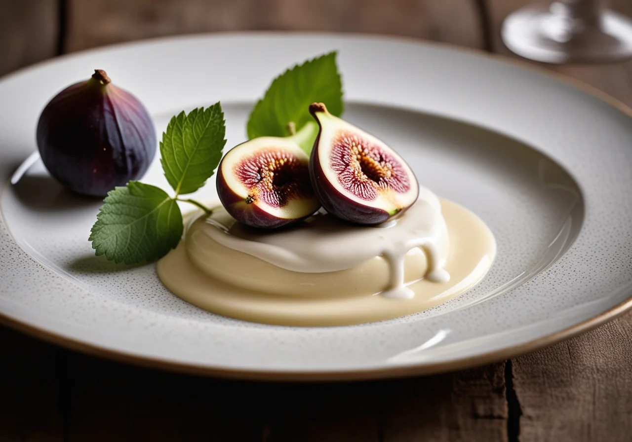 Figs with Yogurt Cream