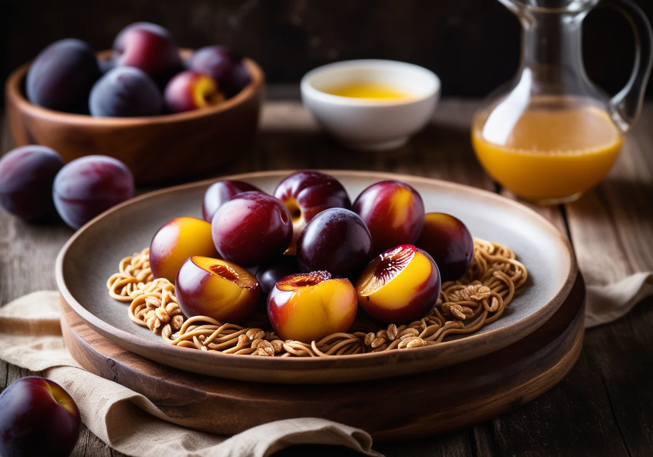 Barley Noodles with Plum (Buchten)