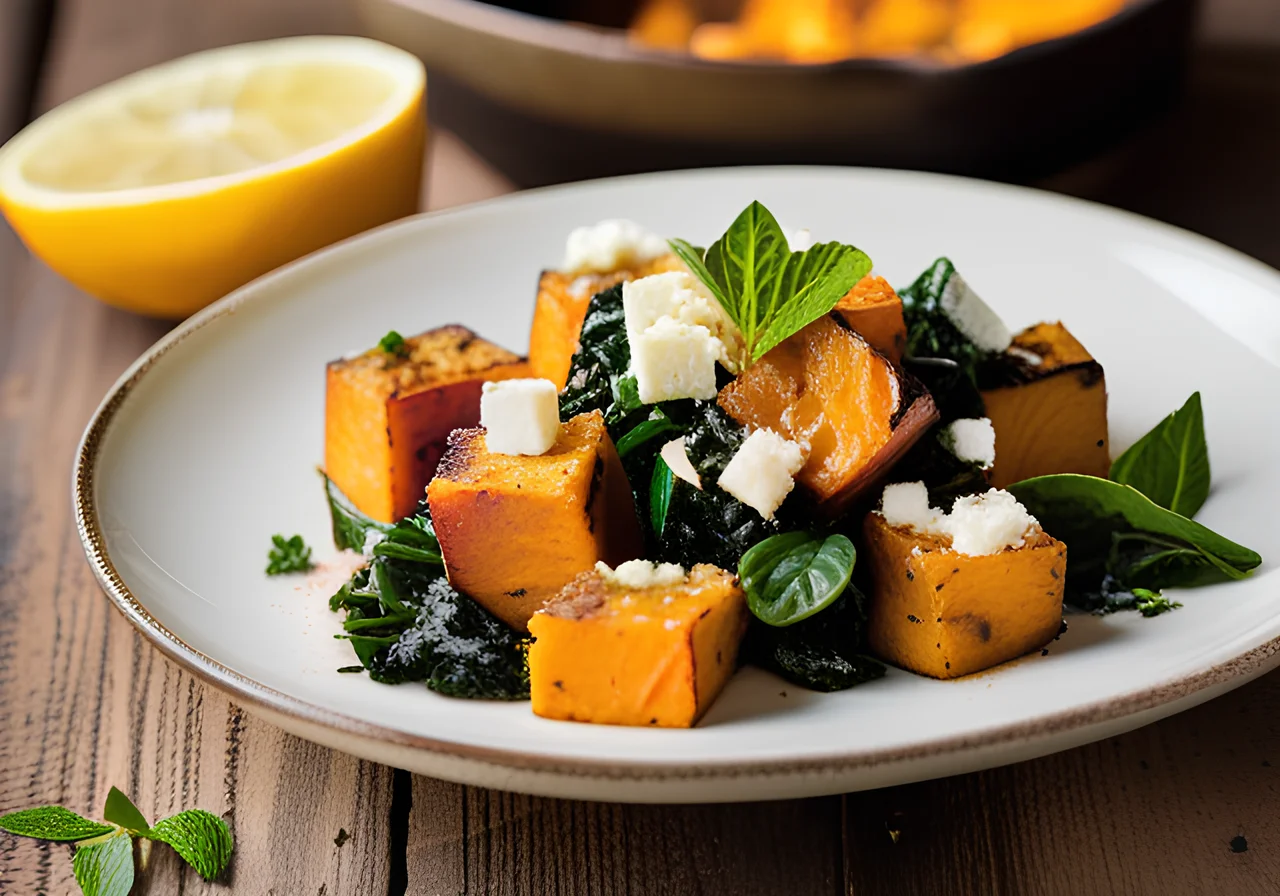Quinoa Casserole with Swiss Chard, Feta and Mint