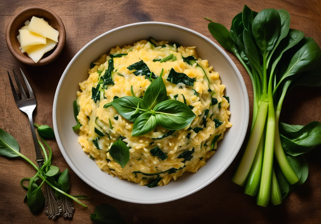Risotto with Ginger and Green Vegetables