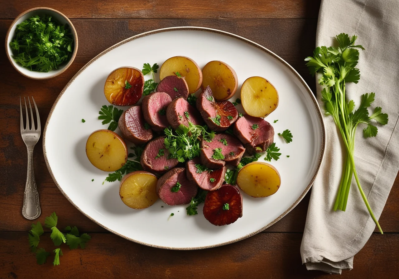 Pork Kidneys with Potato Side