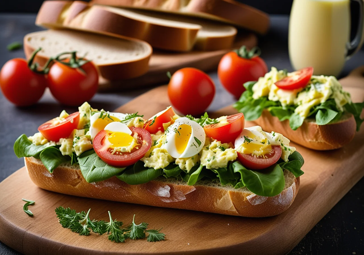 Baguette with Egg Salad