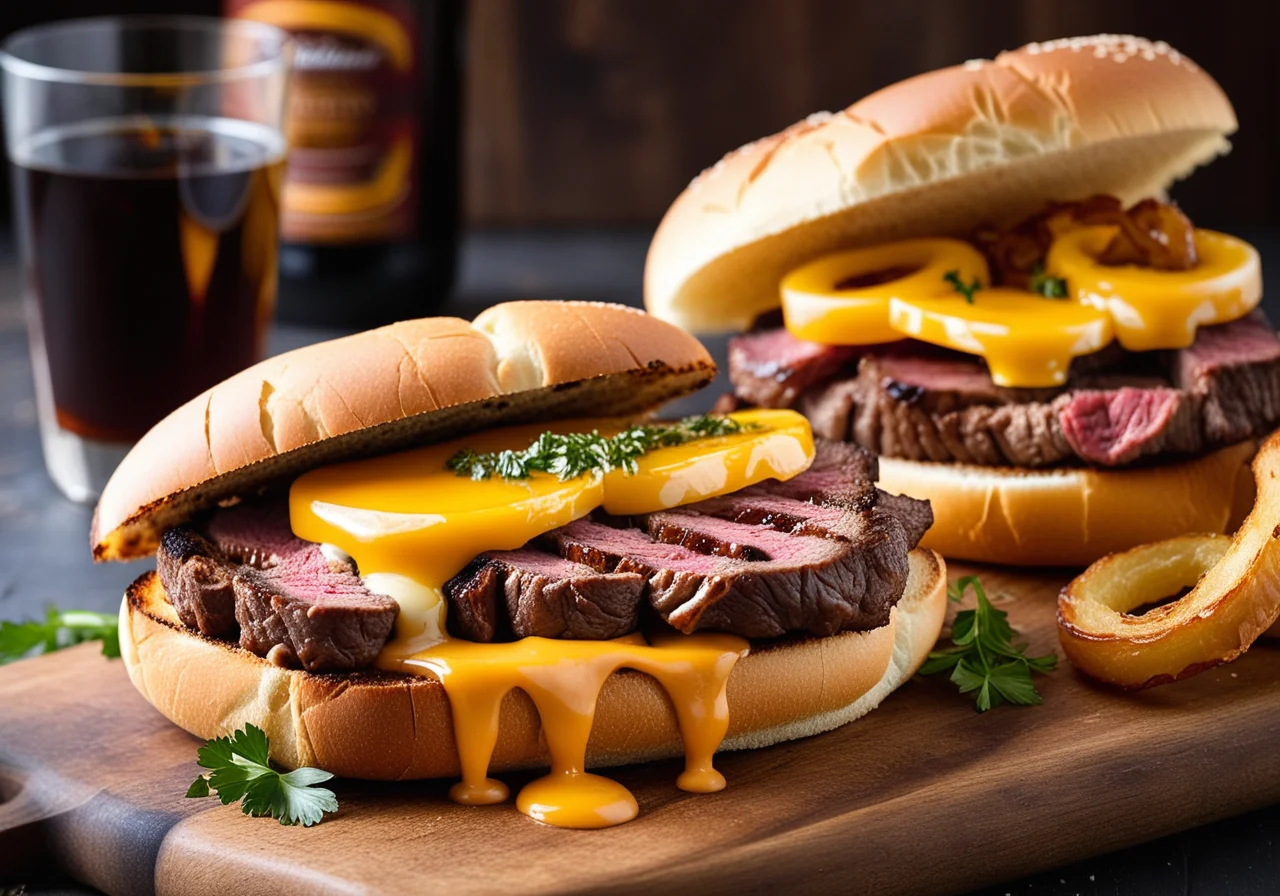 Steak Sandwich with Barbecue Sauce
