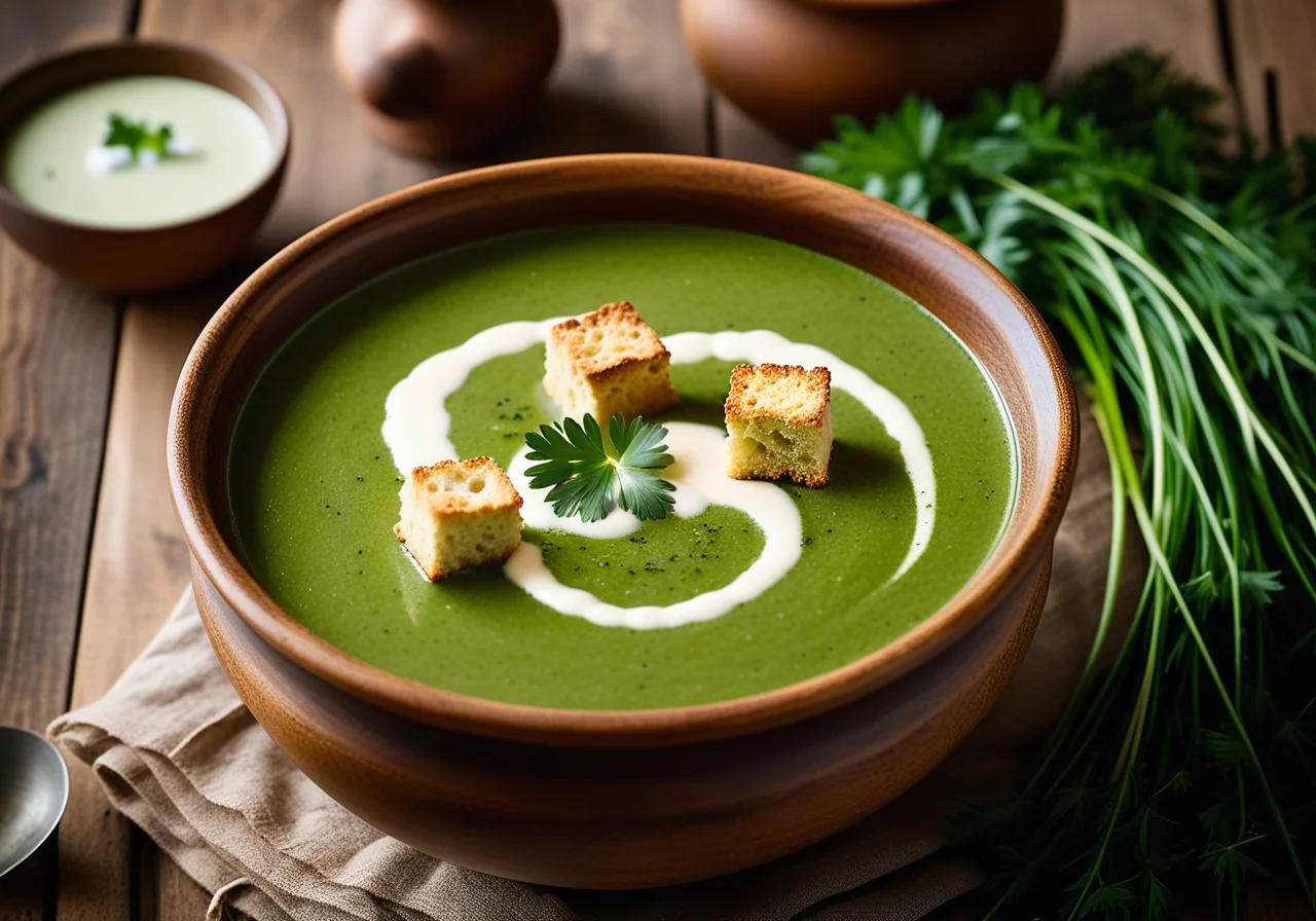 Omas Brennnesselsuppe