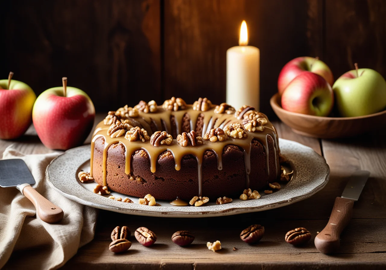Apple Walnut Cake