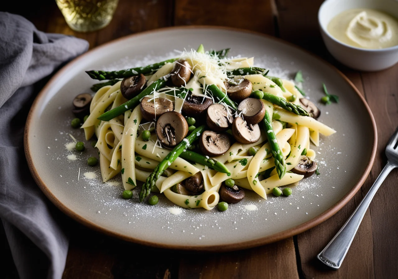 Noodles with Green Vegetables