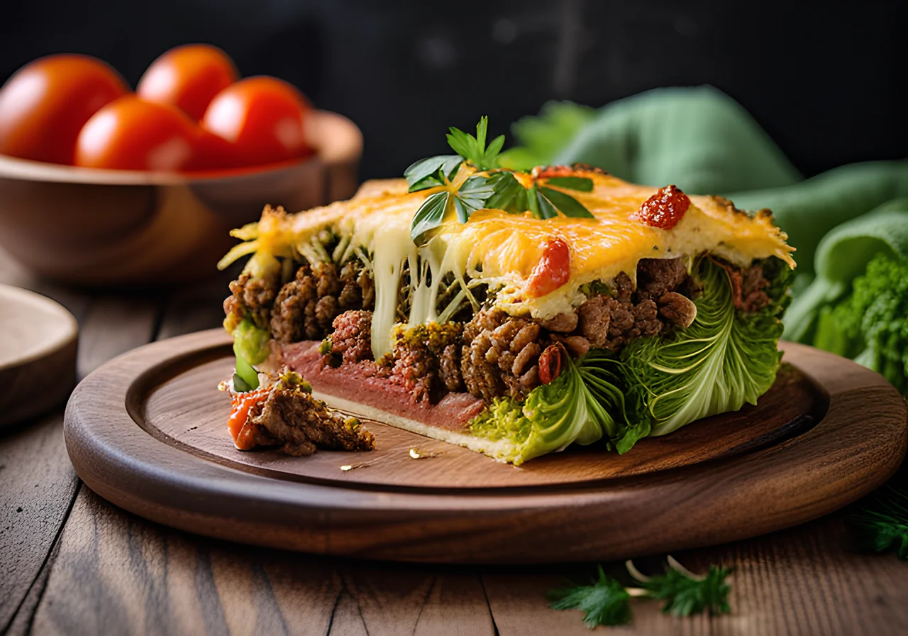 Vegetable Casserole with Minced Meat