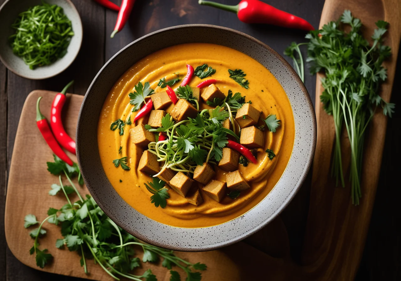 Vegetarian Curry with Sprouts