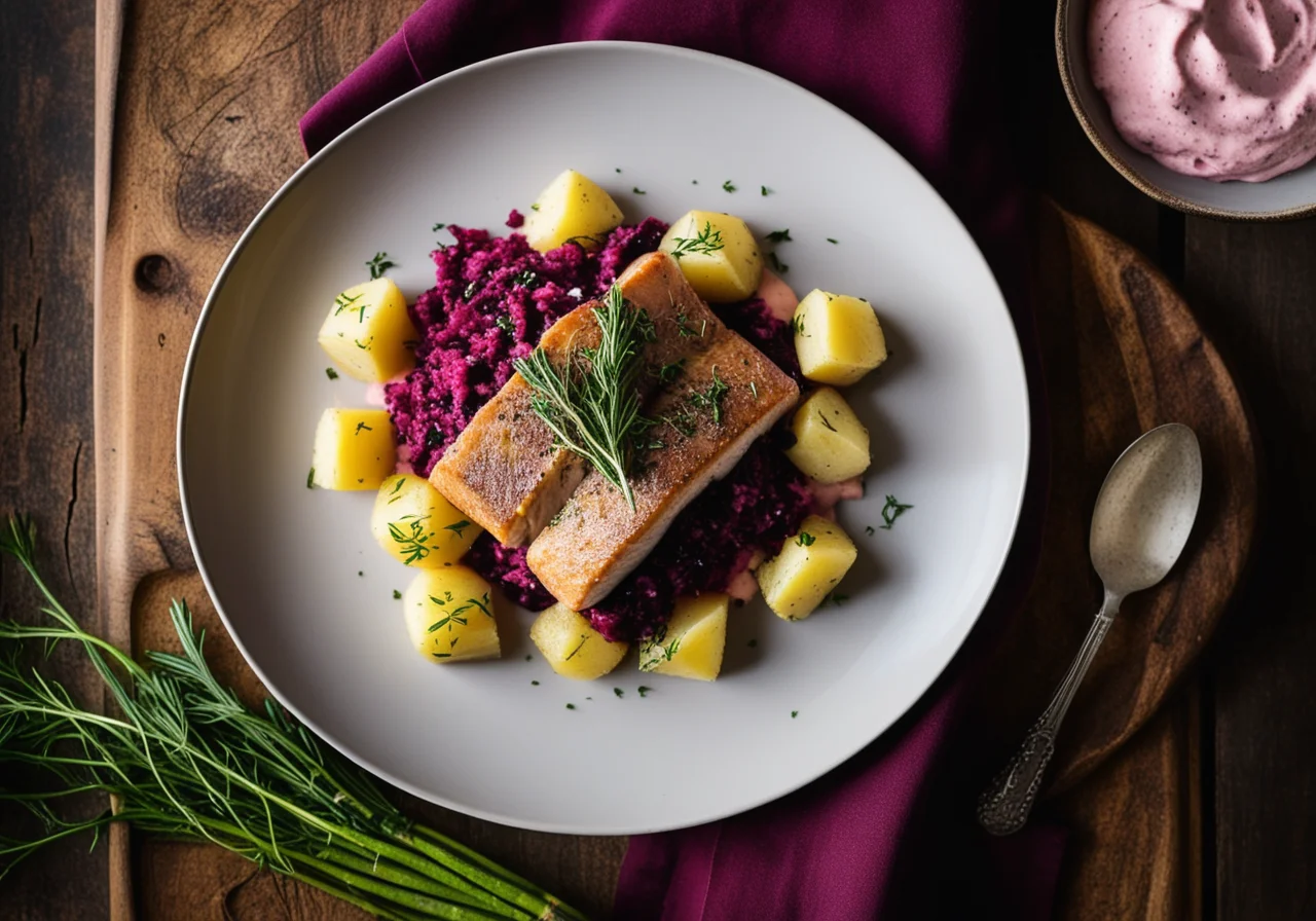 Pan-Seared Trout Fillet on Skin