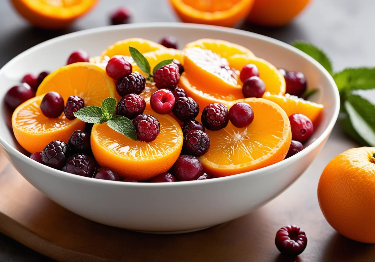 Orange Salad with Cranberries