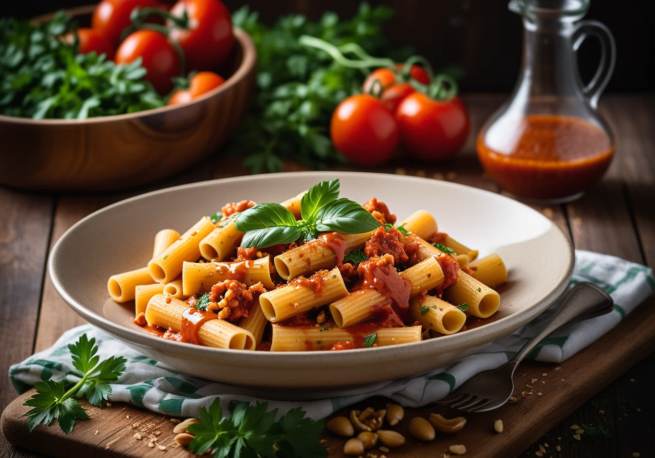 Red Tomato Pesto Pasta