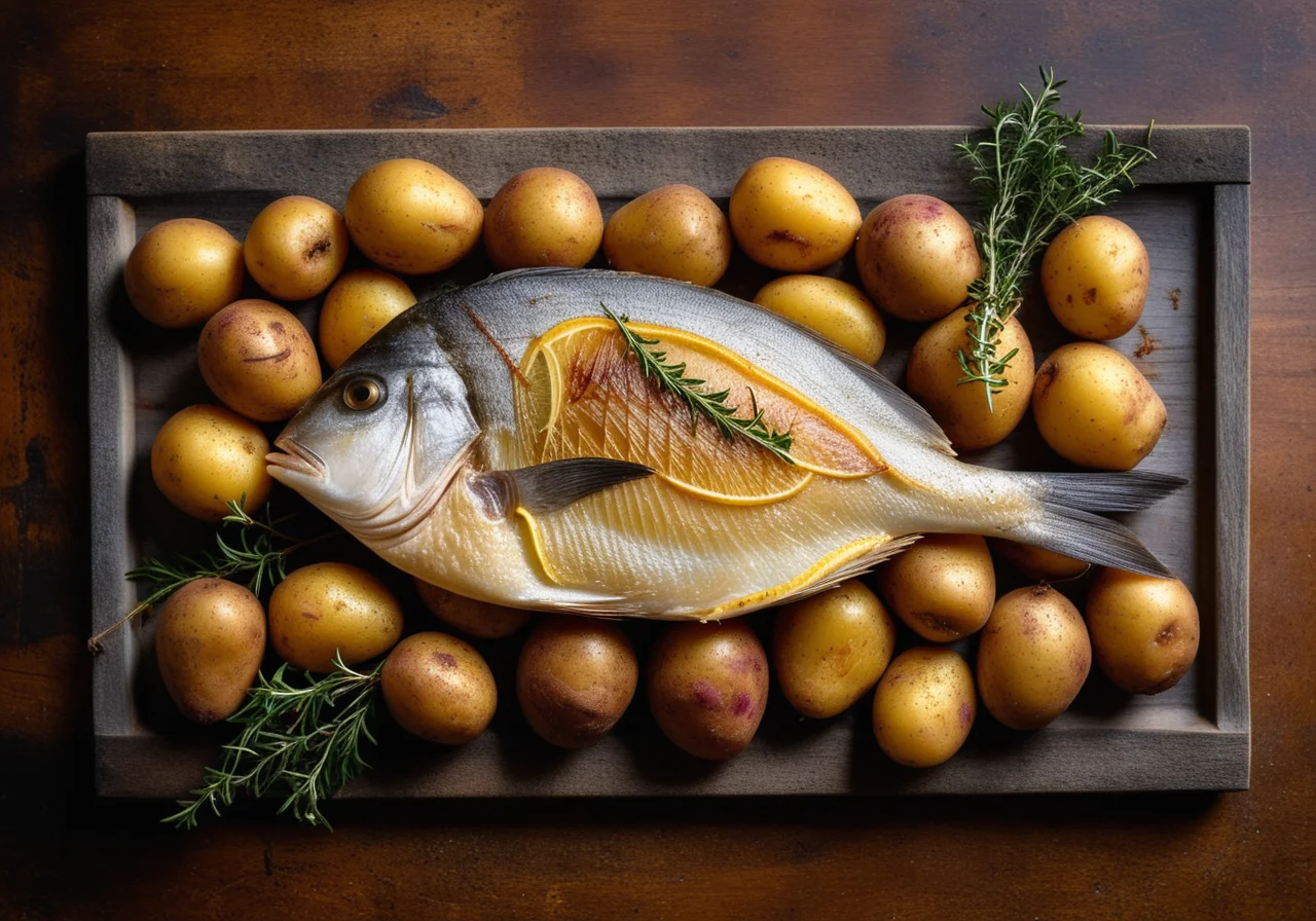 Sea Bream with Potato Ridges