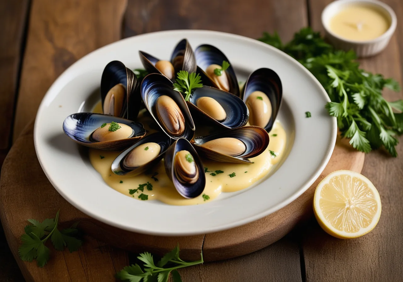 Venus Mussels with Lemon Butter