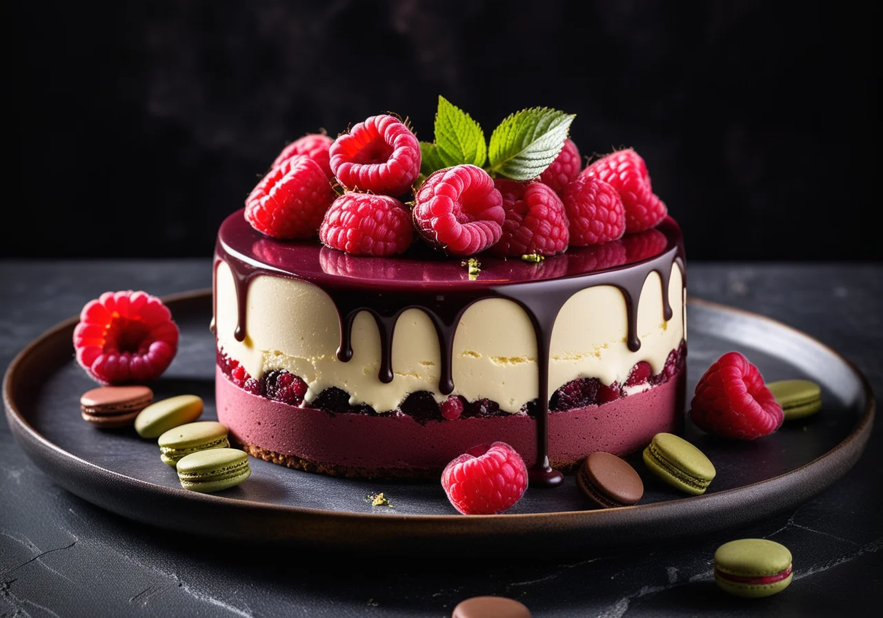 Raspberry Ice Cake