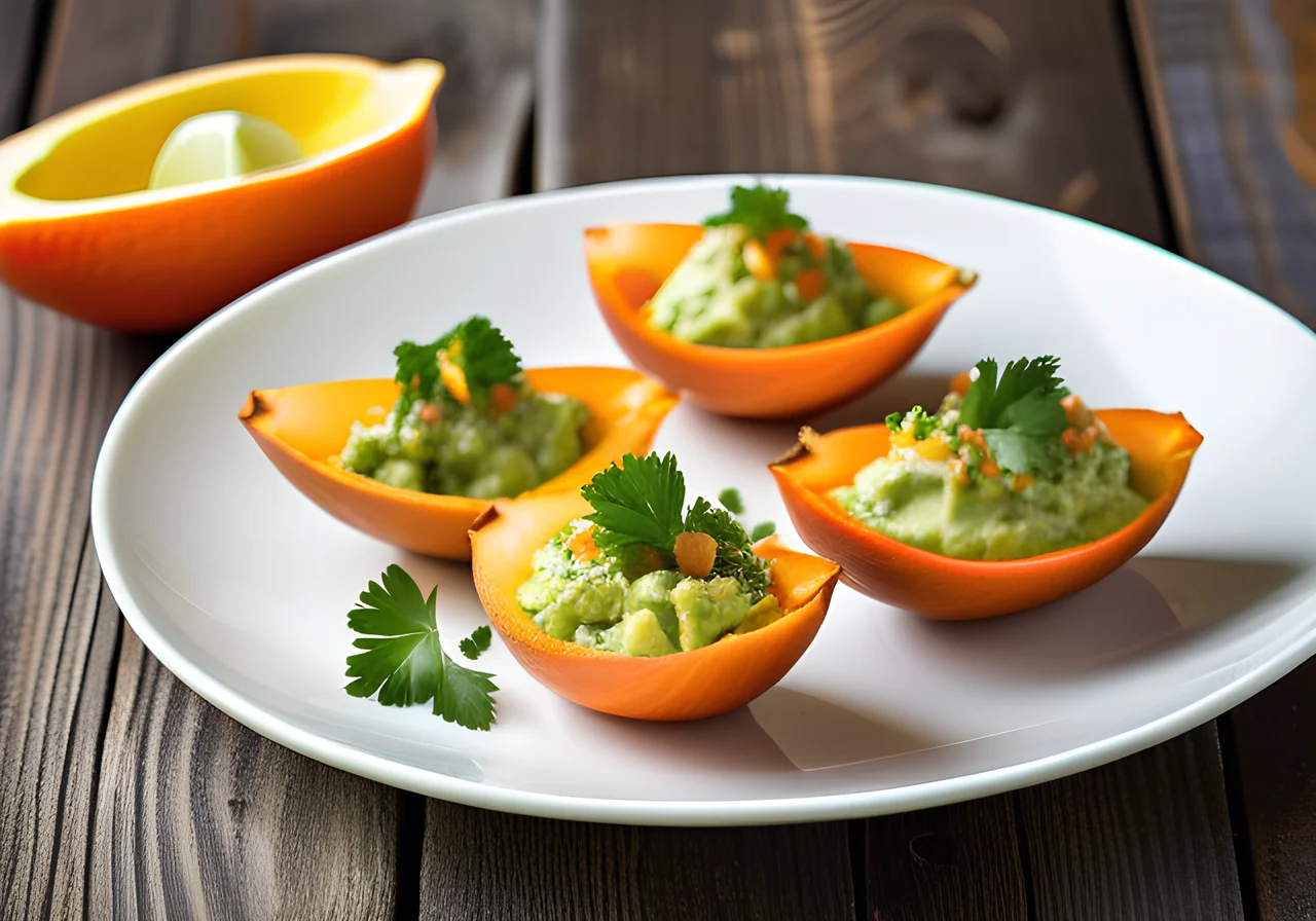 Chicory Boats with Avocado Salsa