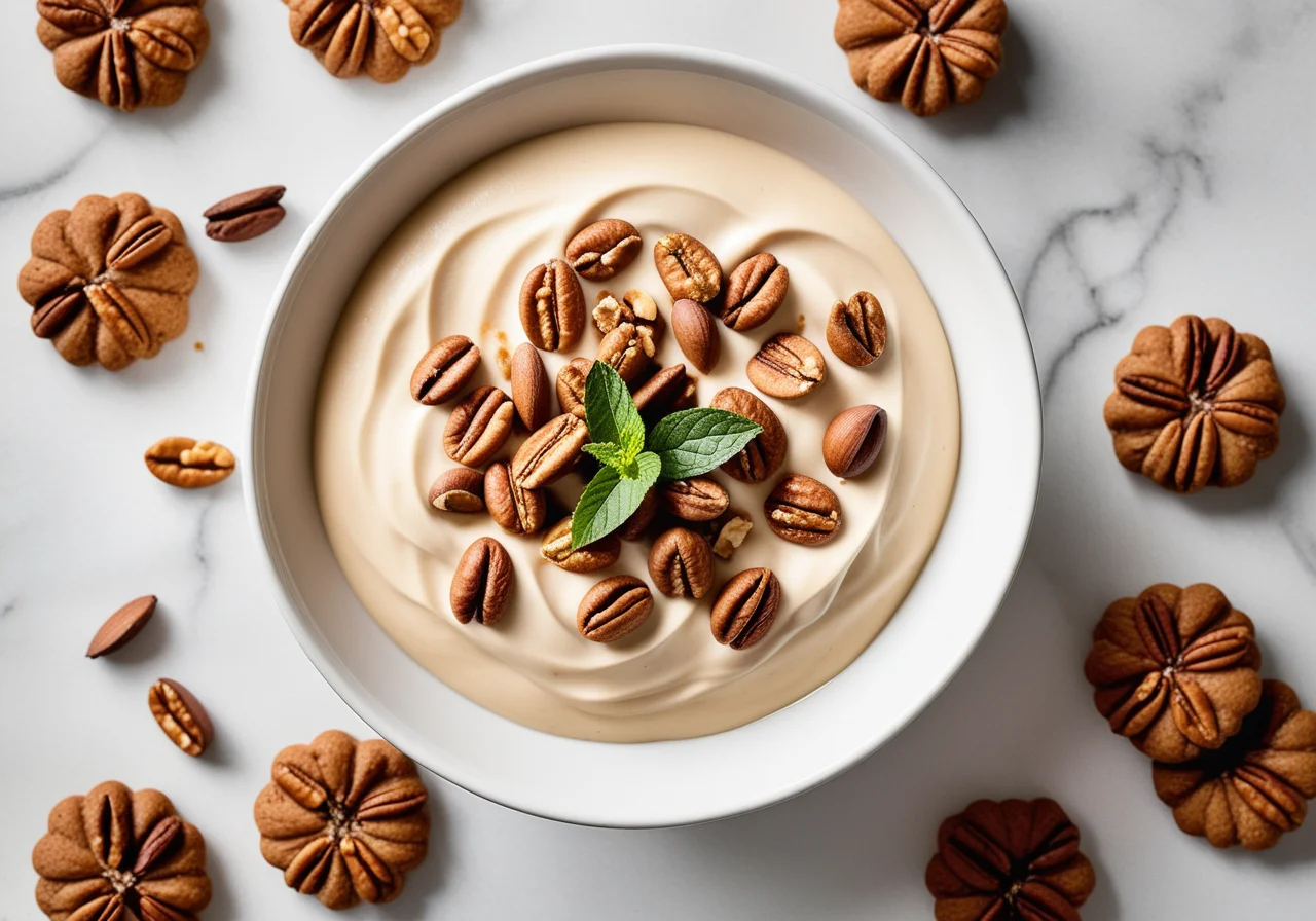 Cream Cheese with Caramel Nut Sauce